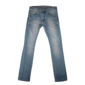 Herencia Argentina Jeans Men Size 32x31.5" Blue Medium Wash Slim Straight Leg